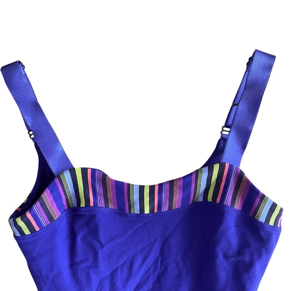 LULULEMON ATHLETICA Heart Ribbon Tank in Wish Blue & Scuba Poncho Stripes - Picture 3 of 5
